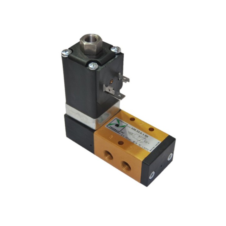 Pneumax 428.32.0.1.S5 Solenoid Valve Series 400 - 1/8 Inch 3/2 Sol Spring + Coil