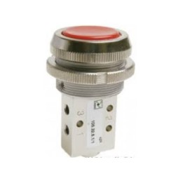 Pneumax 105.52.6.1/3 Mech. Valve - M5 5/2 Way Push