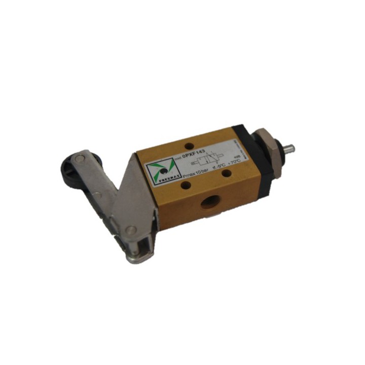 Pneumax OPXF143 Mech. Valve - 1/8" 3/2 Way N/C Lever Roller / Tappet