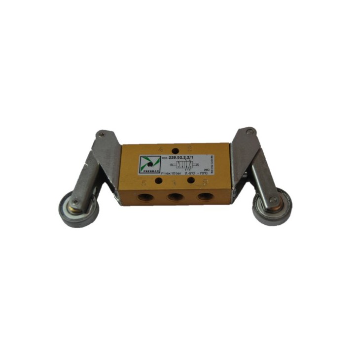 Pneumax 228.52.2.2/1 Mechanical Valve 1/8 Inch 5/2 Double Lever Roller