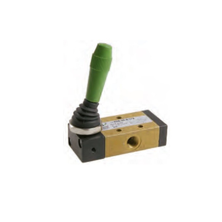 Pneumax 228.32.9.1/2 Mechanical Valve 1/8 Inch 3/2 Lever Lat.Black Spring