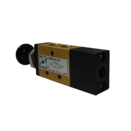 Pneumax 228.32.8.11/2 Mechanical Valve 1/8 Inch 3/2 Push Button Blk Pilot Return
