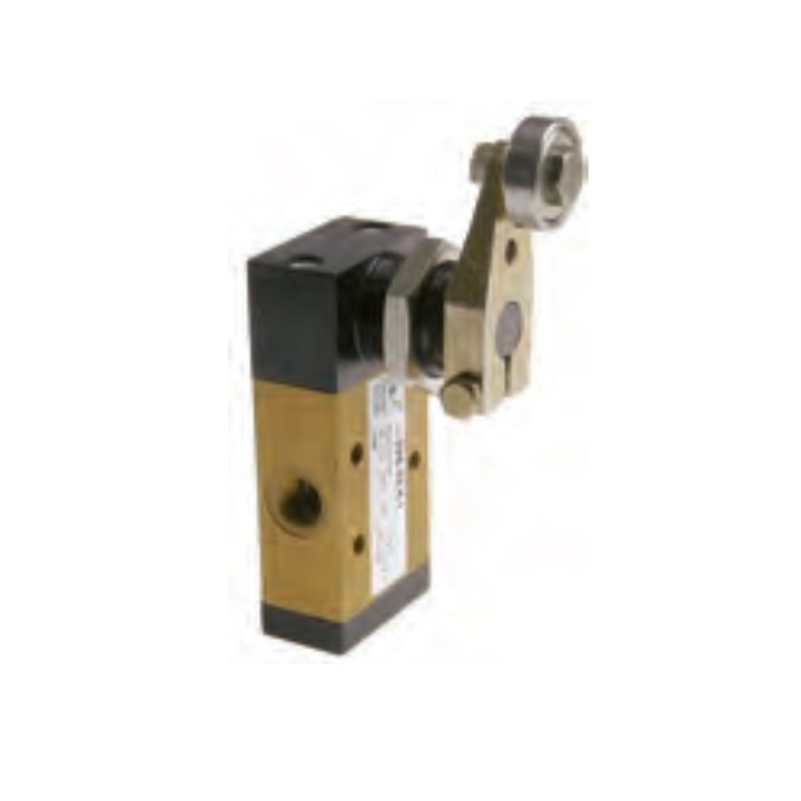 Pneumax 228.32.4.1 Mechanical Valve 1/8 Inch 3/2 Lever Roller Lat Bidirect Spr