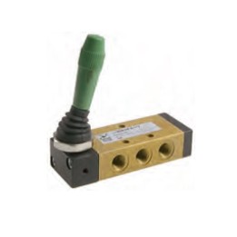 Pneumax 228.52.9/2 Mechanical Valve 1/8 Inch 5/2 Lever Lat Black Detent