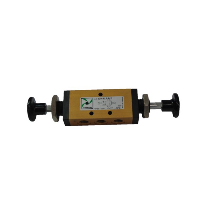 Pneumax 228.52.8.8/2 Mechanical Valve 1/8 Inch 5/2 Double Push Button