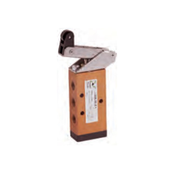Pneumax 228.52.3.1 Mechanical Valve 1/8 Inch 5/2 Lever Roller Unidi.Plastc Spr