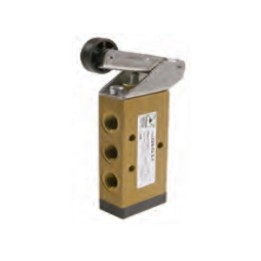 Pneumax 228.52.2.1/2 Mech. Valve - 1/8" 5/2 Way Lever Roller Metal Spring