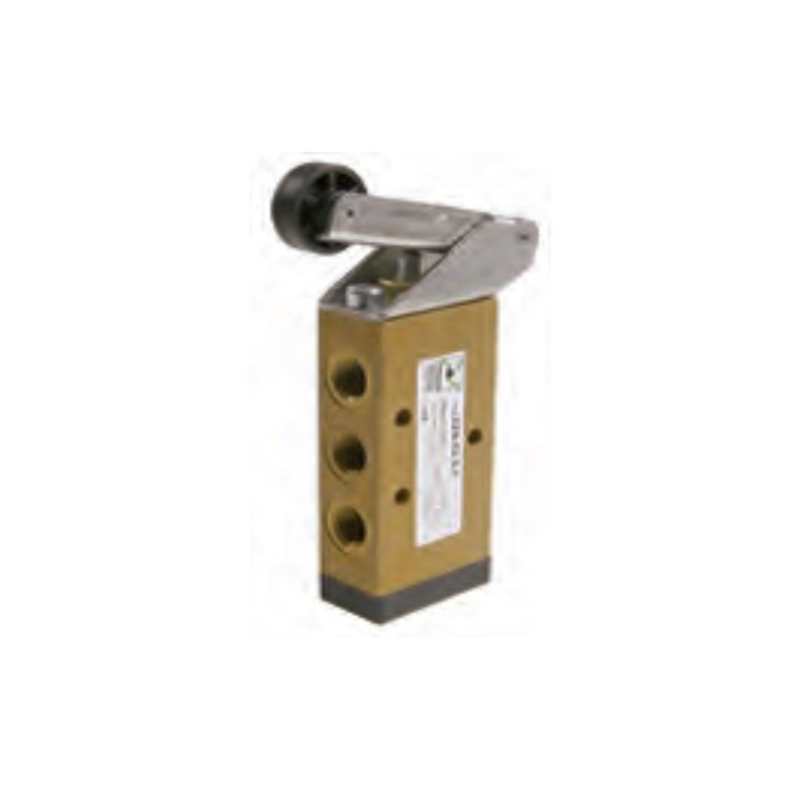 Pneumax 228.52.2.1/1 Mechanical Valve 1/8 Inch 5/2 Lever Roller Ball Bearing Spr
