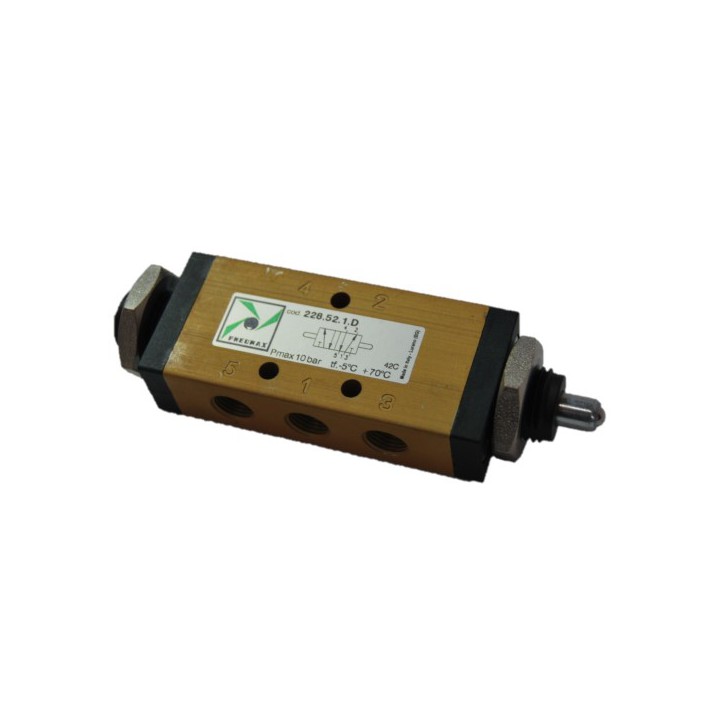 Pneumax 228.52.1.D Mechanical Valve 1/8 Inch 5/2 Double Tappet Valve