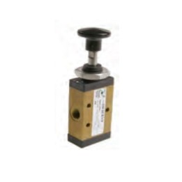 Pneumax 228.32.8.1/1 Mechanical Valve 1/8 Inch 3/2 Push Button Red Spring