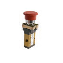 Pneumax 228.32.6.25 Mechanical Valve 1/8 Inch 3/2 Palm Button 2 Pos