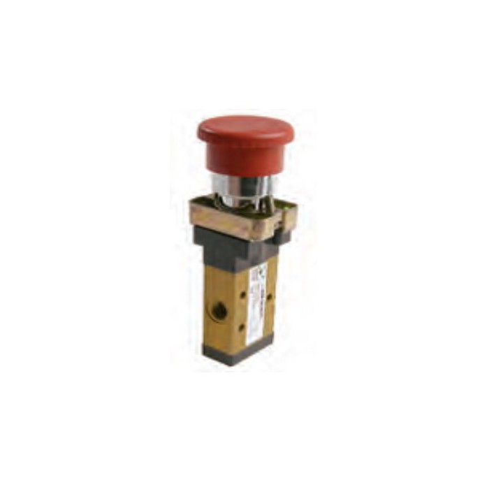 Pneumax 228.32.6.25 Mechanical Valve 1/8 Inch 3/2 Palm Button 2 Pos