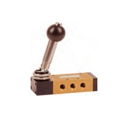 Pneumax 224.52.9.2 Mechanical Valve 1/4 Inch 5/2 Lever Latr.2 Pos. Lock Device