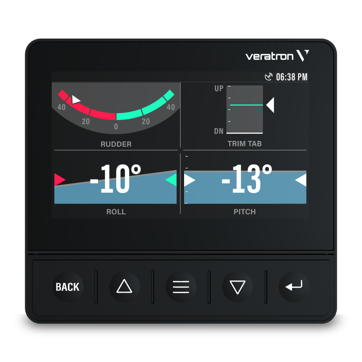 Veratron OL 4,3 inch Multifunctional color display with low profile black (B00126101)