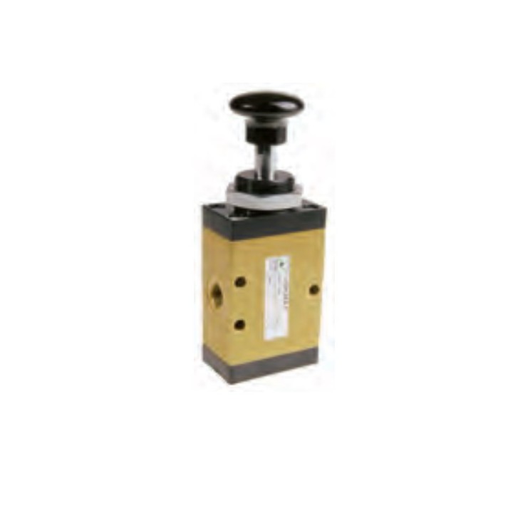 Pneumax 224.32.8.1 Mechanical Valve 1/4 Inch 3/2 N/C Push Button Spring