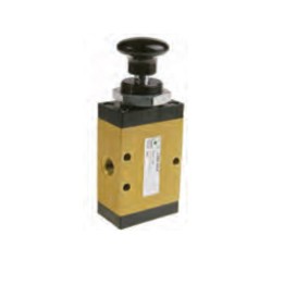 Pneumax 224.32.8 Mechanical Valve 1/4 Inch 3/2 N/C Push Button 2 Positions
