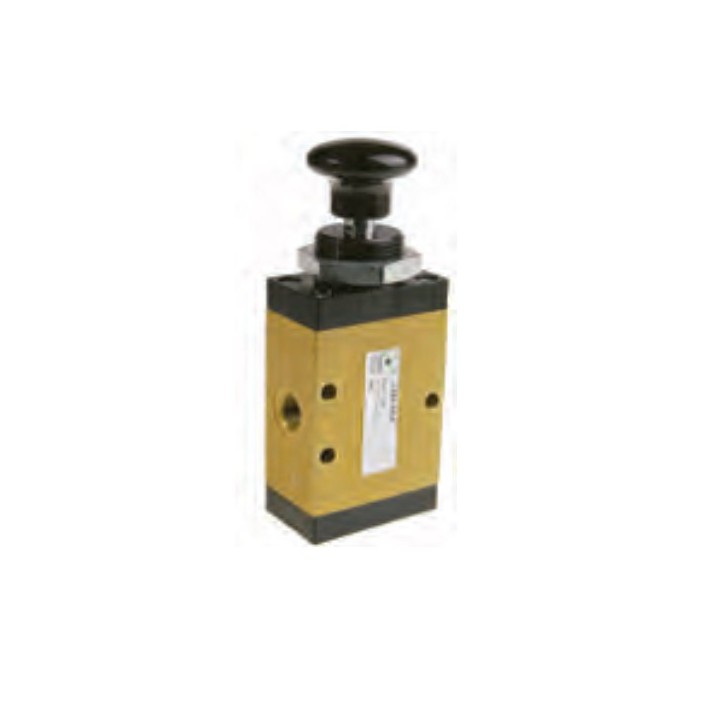 Pneumax 224.32.8 Mechanical Valve 1/4 Inch 3/2 N/C Push Button 2 Positions