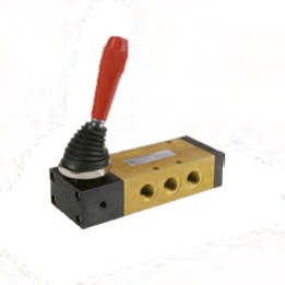 Pneumax 224.53.31.9/2 Mechanical Valve 1/4 Inch 5/3 C/C Lever Lateral 3 Positions