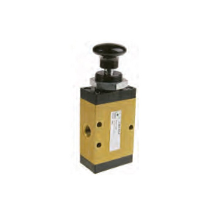 Pneumax 224.52.8 Mechanical Valve 1/4 Inch 5/2 Push Button 2 Positions