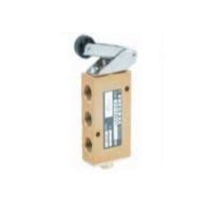 Pneumax 214/2.52.2.1/1 Mech. Valve - 1/4" 5/2 Way Lever Roller Spring