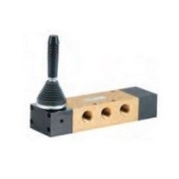 Pneumax 212.53.31.9.1 Mechanical Valve 1/2 Inch 5/3 C/C Lever Lateral Spring 3 Pos
