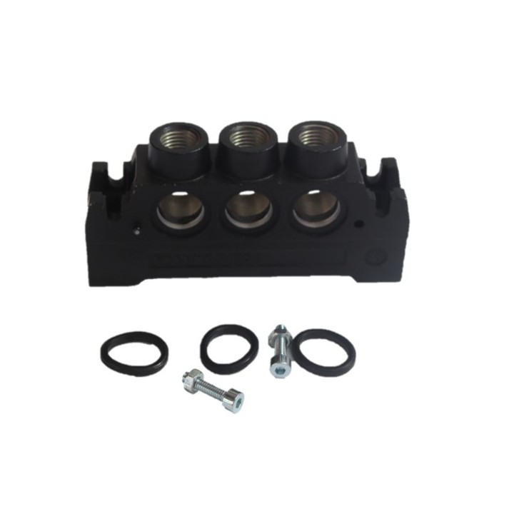 Pneumax 1101.11 Iso Valve Bases (Pilot & Solenoid Valve) Iso 1 Inlet Block