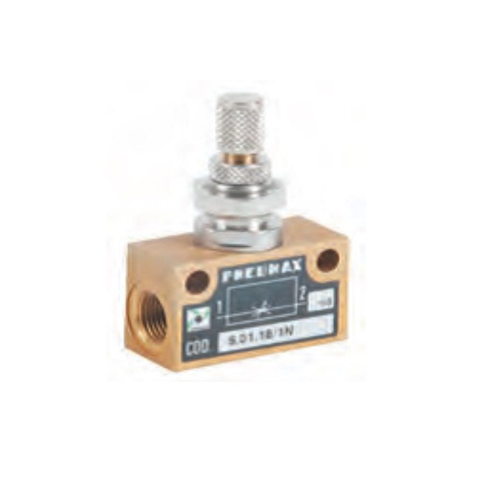 Pneumax 6.01.18/1N Flow Control Valve 1/8 Inch Bi-Directional