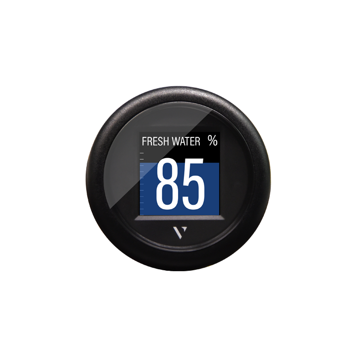 Veratron VLFlex 52 NMEA 2k COLOR DISPLAY 1,4" SINGLE LENS WITH ANTI FOG COATING, ROUND BLACK BEZEL A