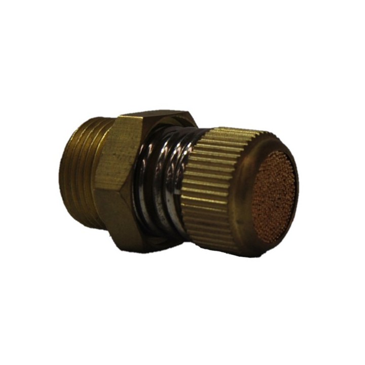 Pneumax SVE38 Silencer - Exhaust Flow Control Cone Shape - Brass - 3/8"