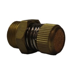 Pneumax SVE12 Silencer - Exhaust Flow Control Cone Shape - Brass - 1/2"