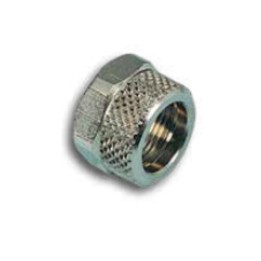 Pneumax 3100610 Locking Nut - Female Thread - Nickel Plated Brass - 6 mm To M10X1