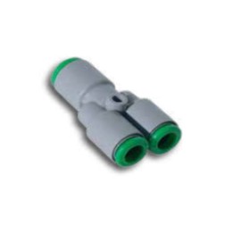 Pneumax T230406 Y-Piece Push In Fitting - Tube To Tube - Technopolymer - 4 mm Tube To 6 mm