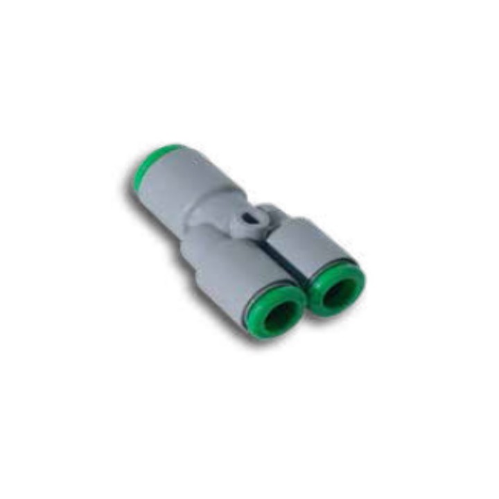 Pneumax T230406 Y-Piece Push In Fitting - Tube To Tube - Technopolymer - 4 mm Tube To 6 mm