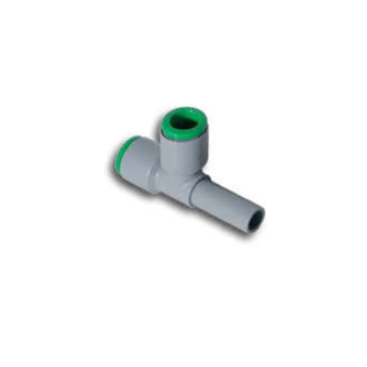 Pneumax T0506V0 Plug In Tee Lateral Connector - Tube To Tube - Technopolymer - 6 mm To 6 mm