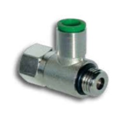 Pneumax 290618 Uni-Directional Elbow Flow Control Fitting - Tube To Male Thread - Polymer - 6 mm Tube To 1/8"