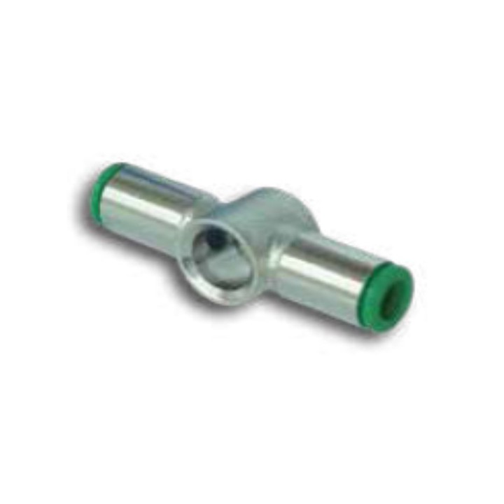 Pneumax 140618 Double Banjo Push In Fitting - Body Only - Technopolymer - 6 mm Tube To 1/8"