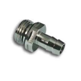 Pneumax 1190818 Hose Adaptor - Male Thread To Hose Barb - Nickel Plated Brass - 8 mm To 1/8"
