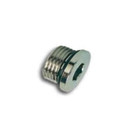 Pneumax 107Z01 Paralell Plug - Male Thread - Nickel Plated Brass - 1"