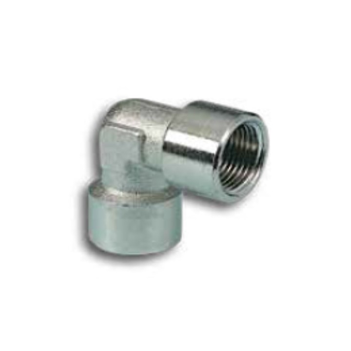 Pneumax 10918 Elbow - Female Thread To Female Thread - Nickel Plated Brass - 1/8" To 1/8"
