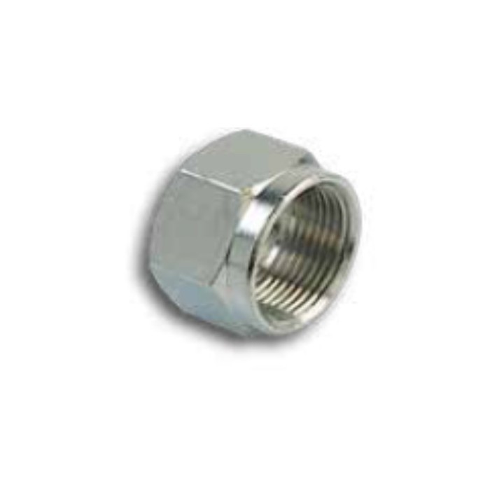 Pneumax 2100400 Nut Compression Fitting - Tube - Nickel Plated Brass - 4 mm
