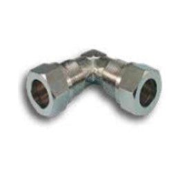 Pneumax 2060400 Elbow Compression Fitting - Tube To Tube - Nickel Plated Brass - 4 mm To 4 mm