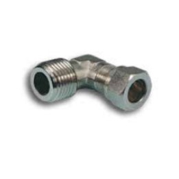 Pneumax 2051038 Elbow Compression Fitting - Tube To Male Thread - Nickel Plated Brass - 10 mm To 3/8"