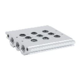 Pneumax 828.06 Series 800 Valve Base - 1/8 Inch Manifold 6 Station