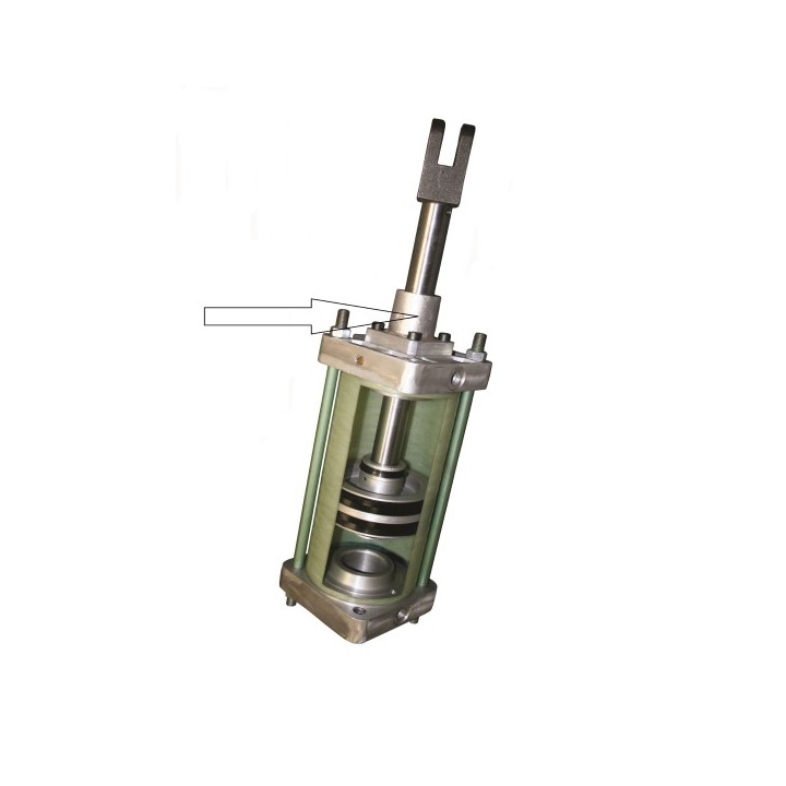 Pneumax SETP08FEC Imperial Mine Cylinder Front Cover, Rear Cover, Piston & Gla