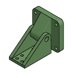 Pneumax SETP04RHM Imperial Mine Cylinder Rear Hinge Mounting (L-Mount) 4 Inch