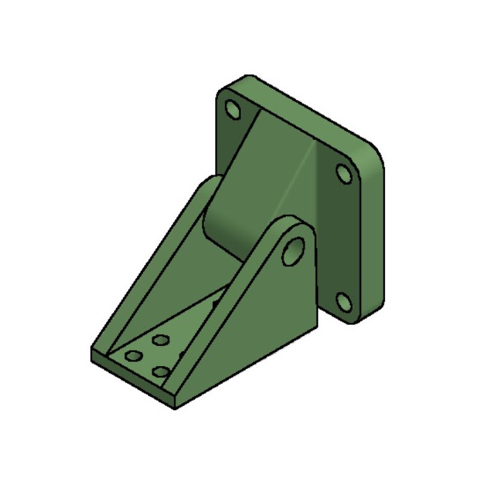 Pneumax SETP04RHM Imperial Mine Cylinder Rear Hinge Mounting (L-Mount) 4 Inch