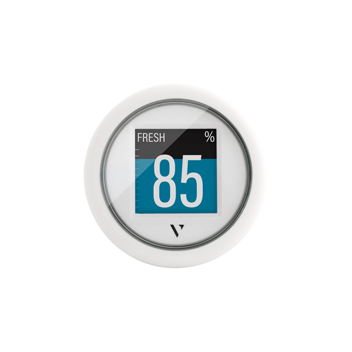 Veratron VLFlex 52 NMEA 2k COLOR DISPLAY 1,4" SINGLE LENS WITH ANTI FOG COATING, ROUND WHITE BEZEL A