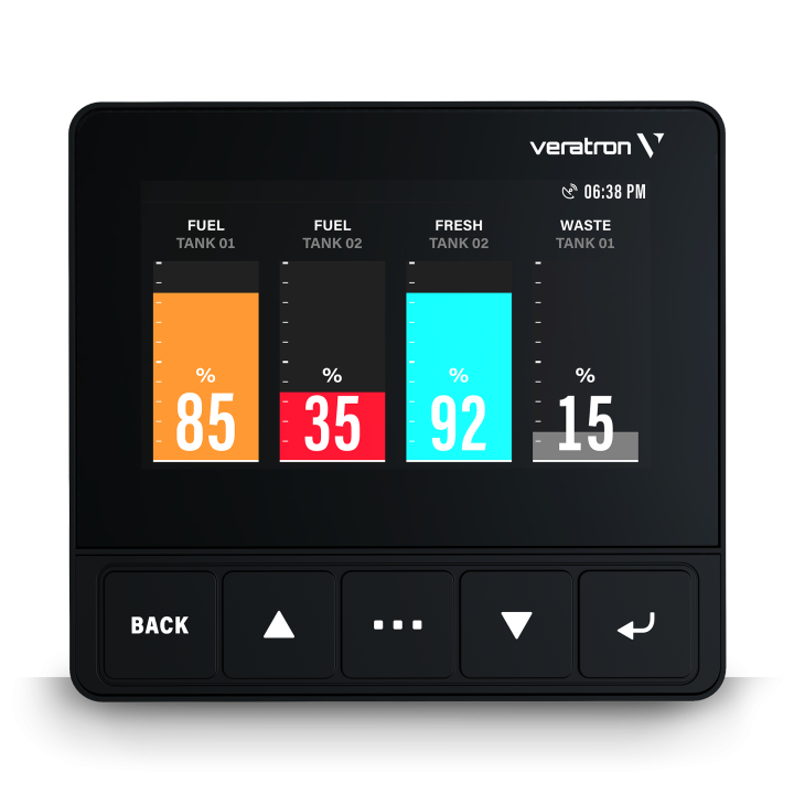 Veratron B00126101 OL 4,3 inch Multifunctional color display with low profile black