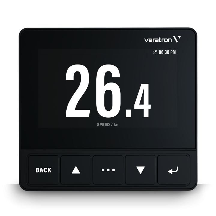 Veratron B00126101 OL 4,3 inch Multifunctional color display with low profile black