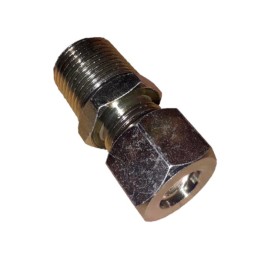 MAG Truck & Trailer U1212 MALE CONNECTOR - IMPERIAL STEEL 12MM OD X 1/2"
